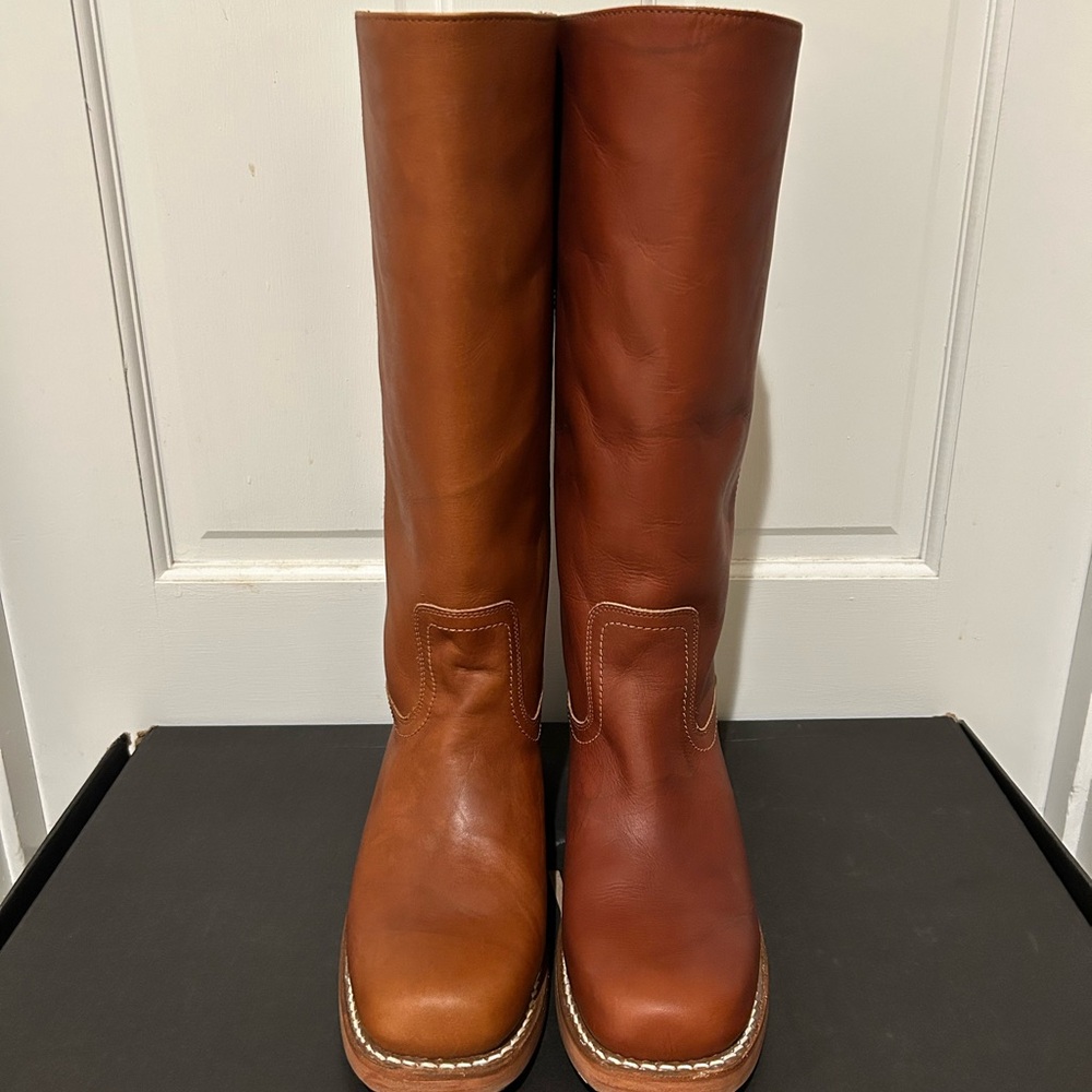 Frye Campus 14L Boots in Saddle Brown